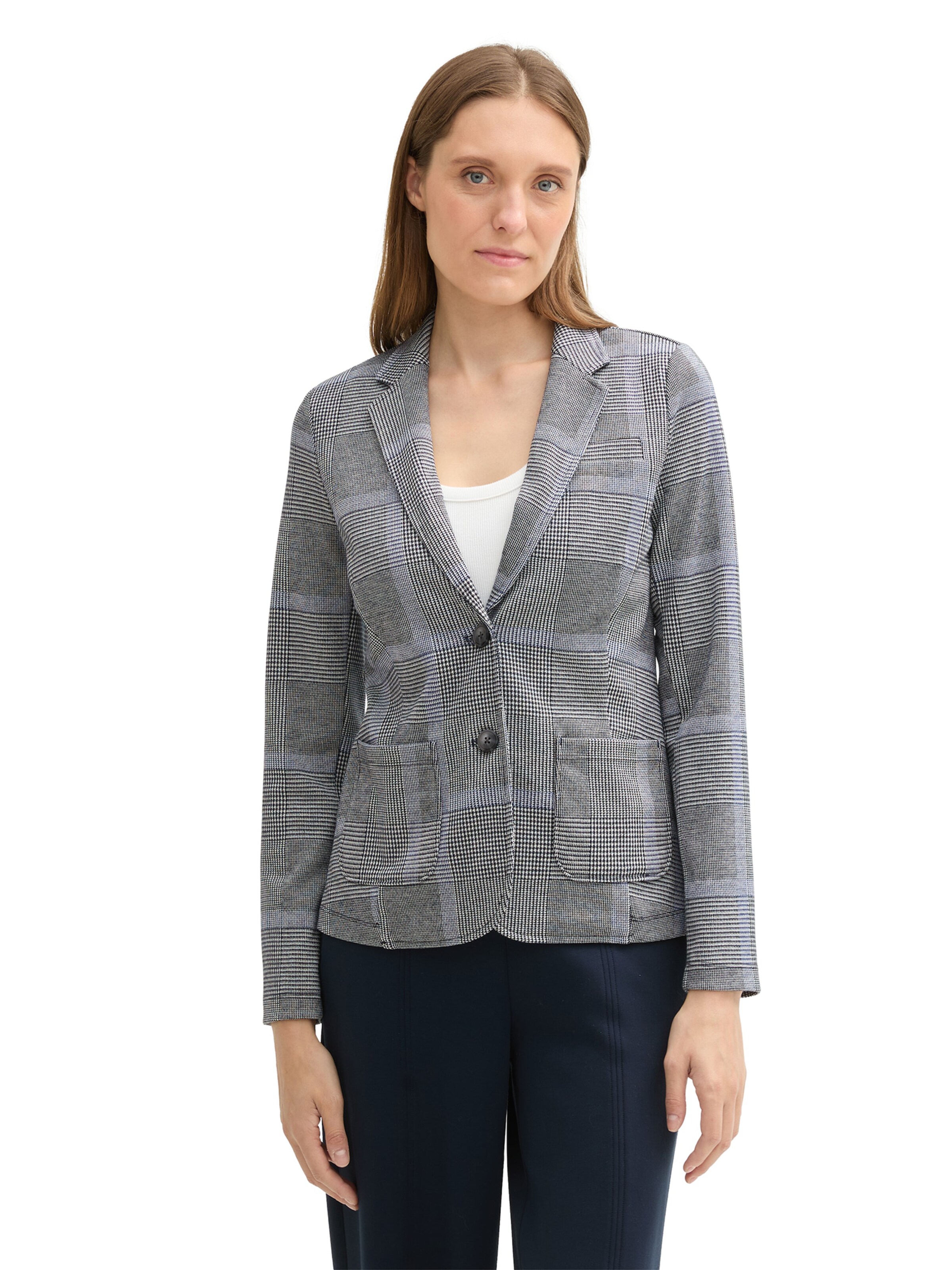 TOM TAILOR Blazer in Blue: front