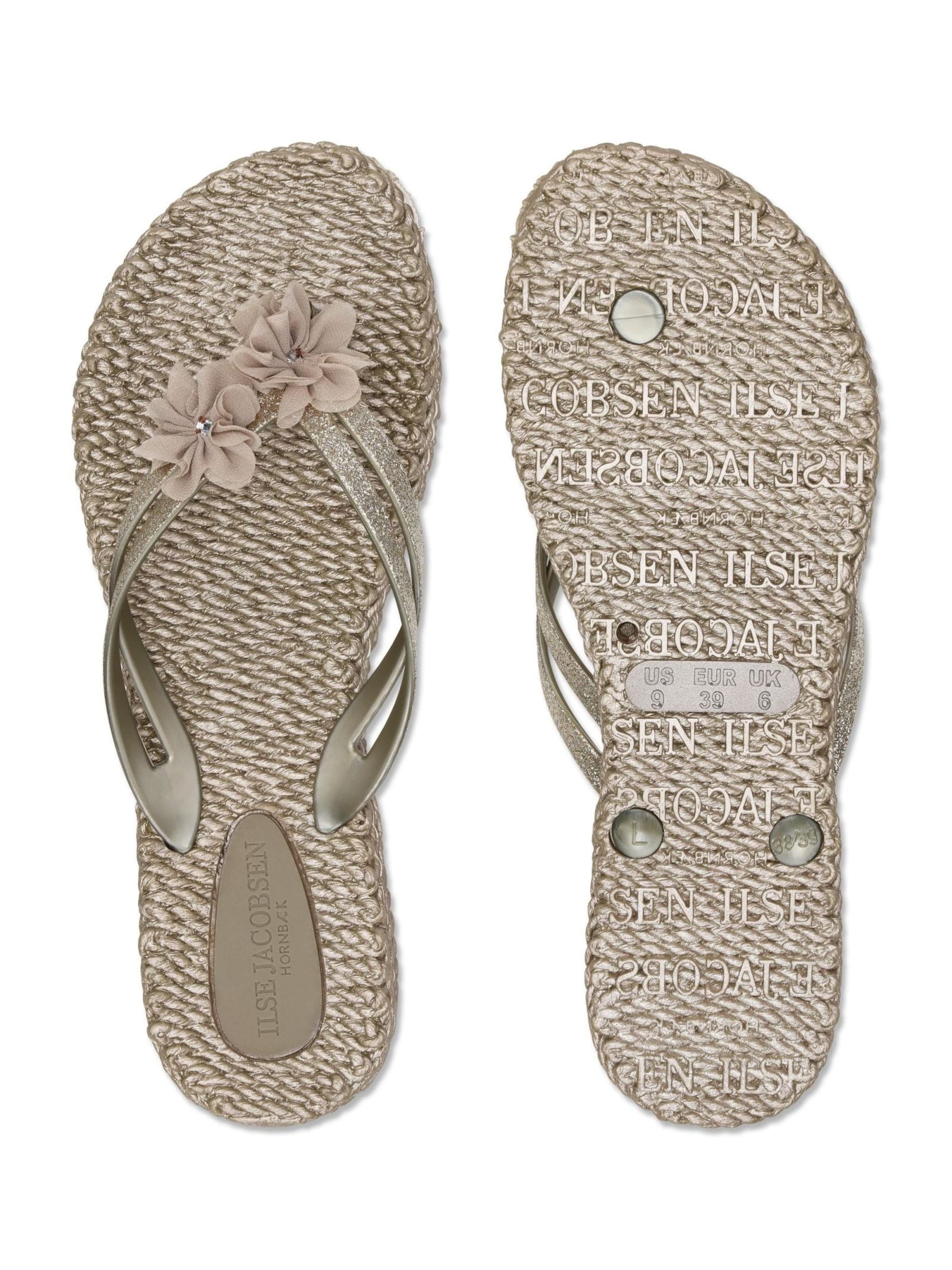 ILSE JACOBSEN T-bar sandals 'Cheerful18F' in Grey