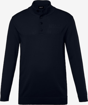 Pull-over Men Plus en bleu : devant