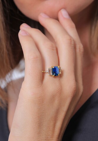 ELLI PREMIUM Ring in Blau