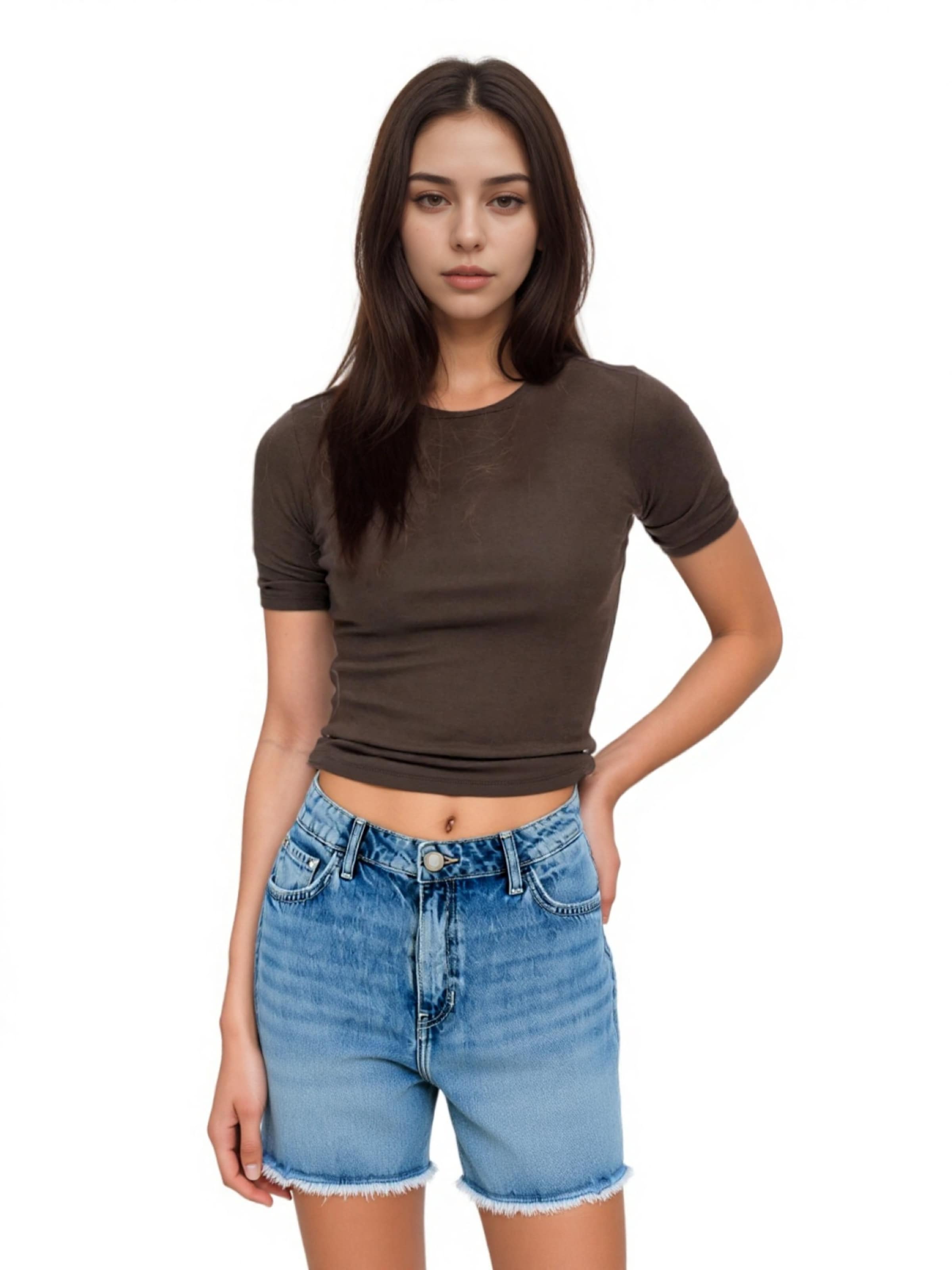 GUESS Regular Broek in Blauw: voorkant