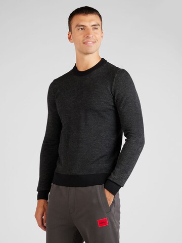 BOSS Sweater in Black: front