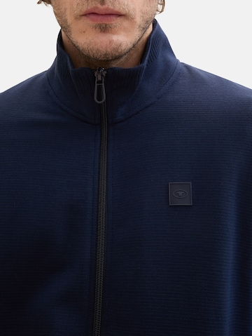 TOM TAILOR Sweatjacke in Blau