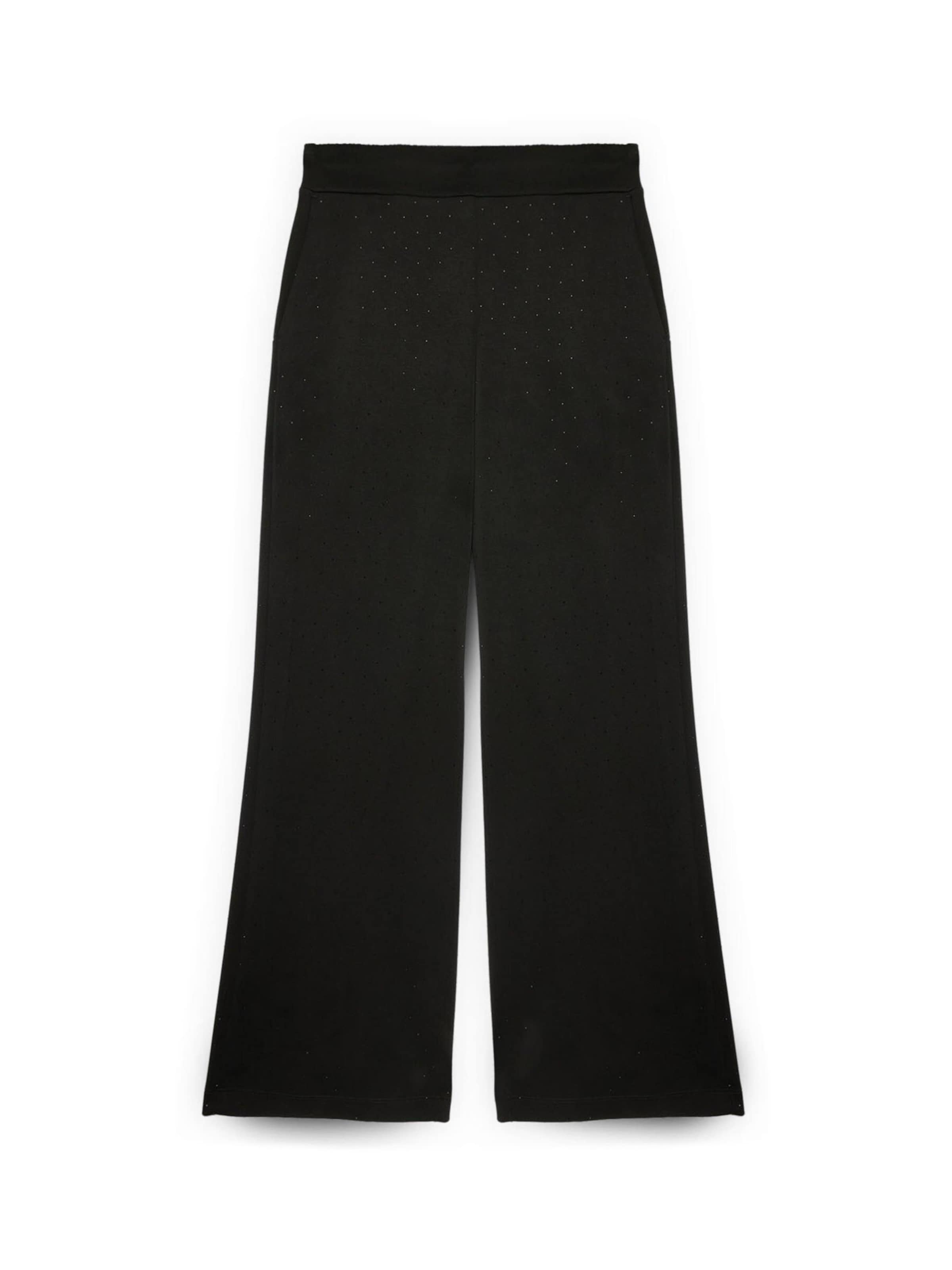 Wide Leg Pantalon Fiorella Rubino en noir : devant