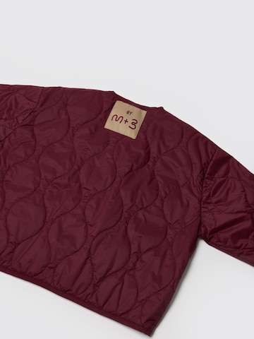 Maru + Bo Overgangsjakke 'LIGHT PADDED KIMONO JACKET WITH STITCHING' i rød