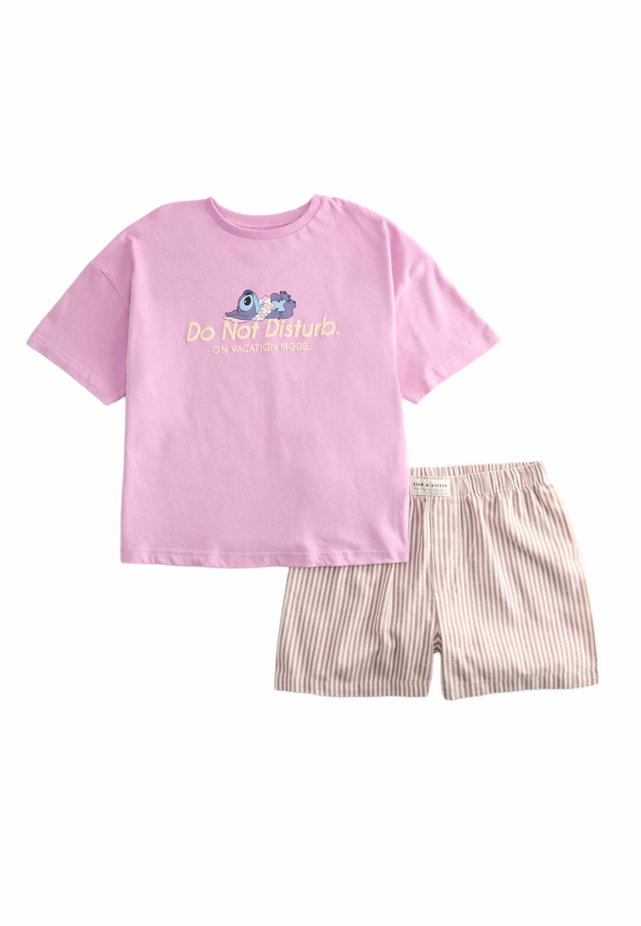 Marks & Spencer Pajamas 'Lilo & Stitch' in Beige: front