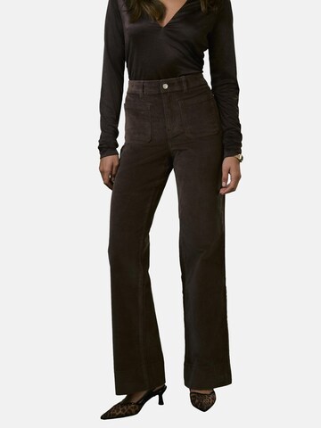 Wide Leg Pantalon Next en marron