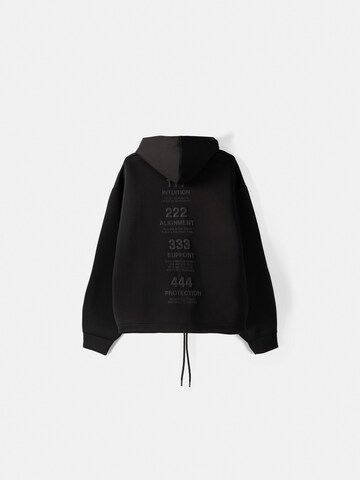 Bershka Sweatjacke in Schwarz