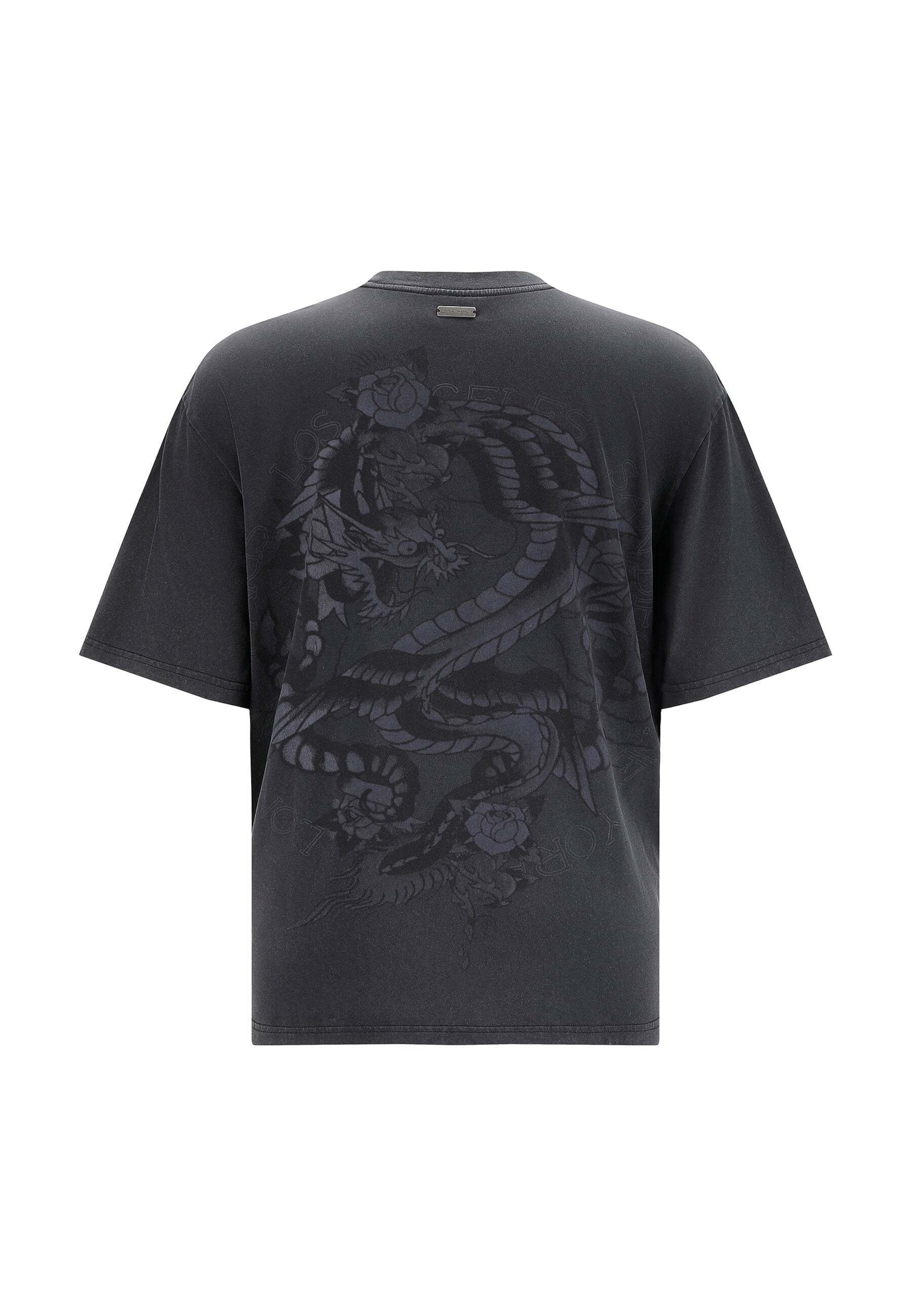 Ed Hardy T-Shirt 'Drag Battle' in Grau