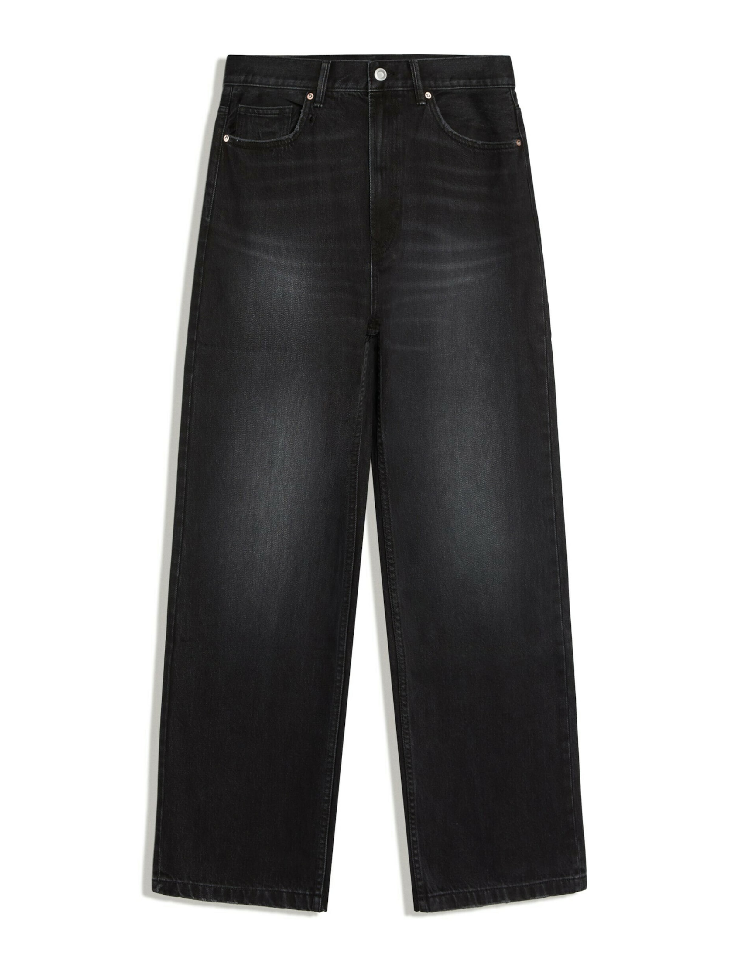 Bershka Jeans in Black: front
