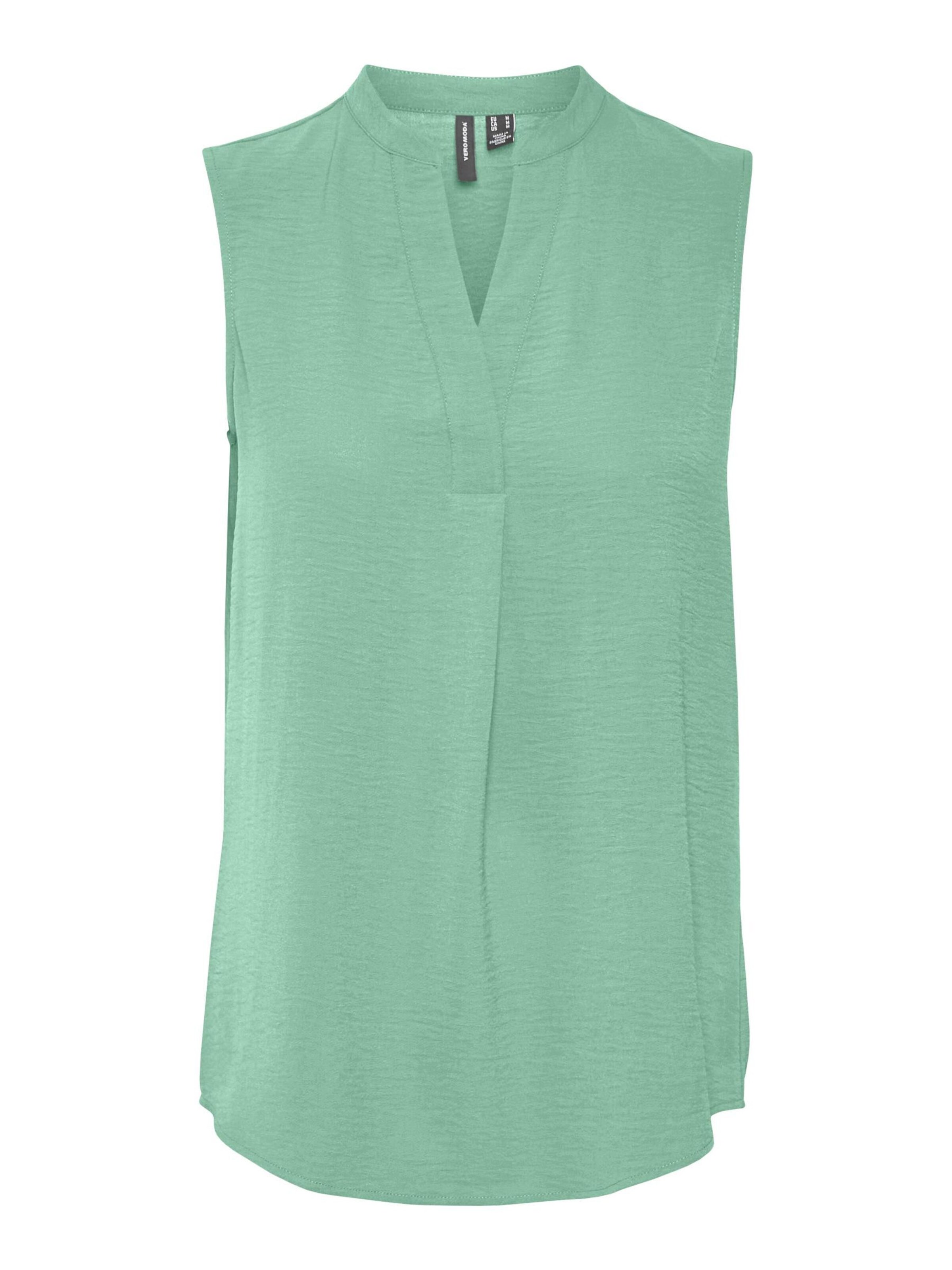 VERO MODA Blouse 'ELVA' in Groen: voorkant