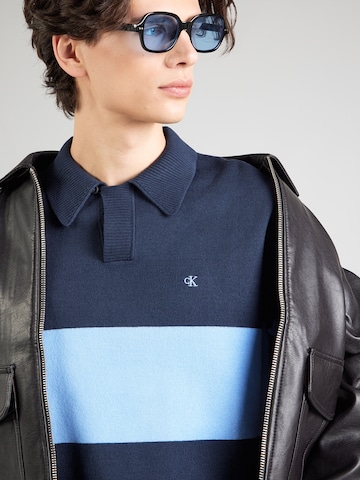 Pulover de la Calvin Klein Jeans pe albastru