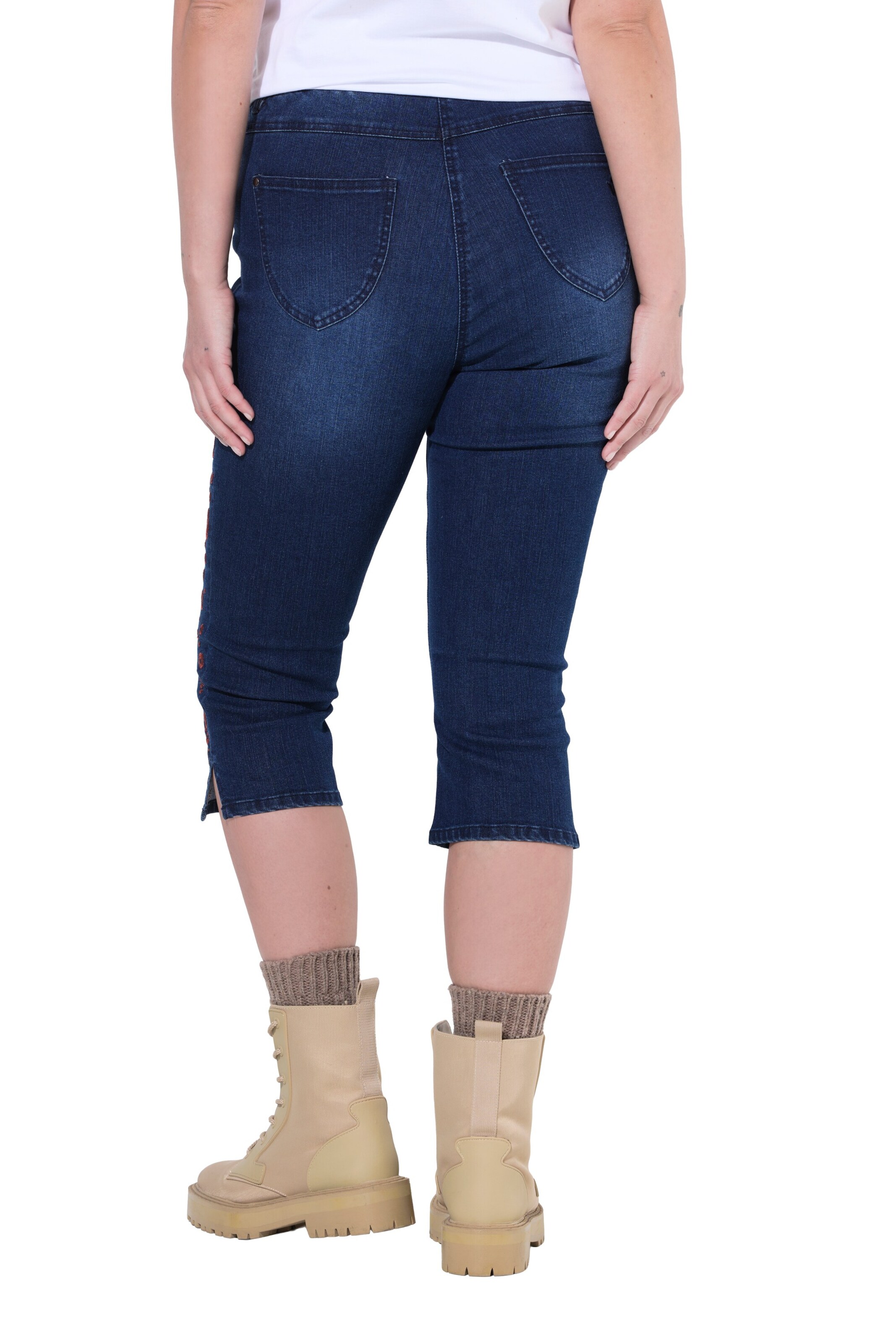Ulla Popken Skinny Broek in Blauw