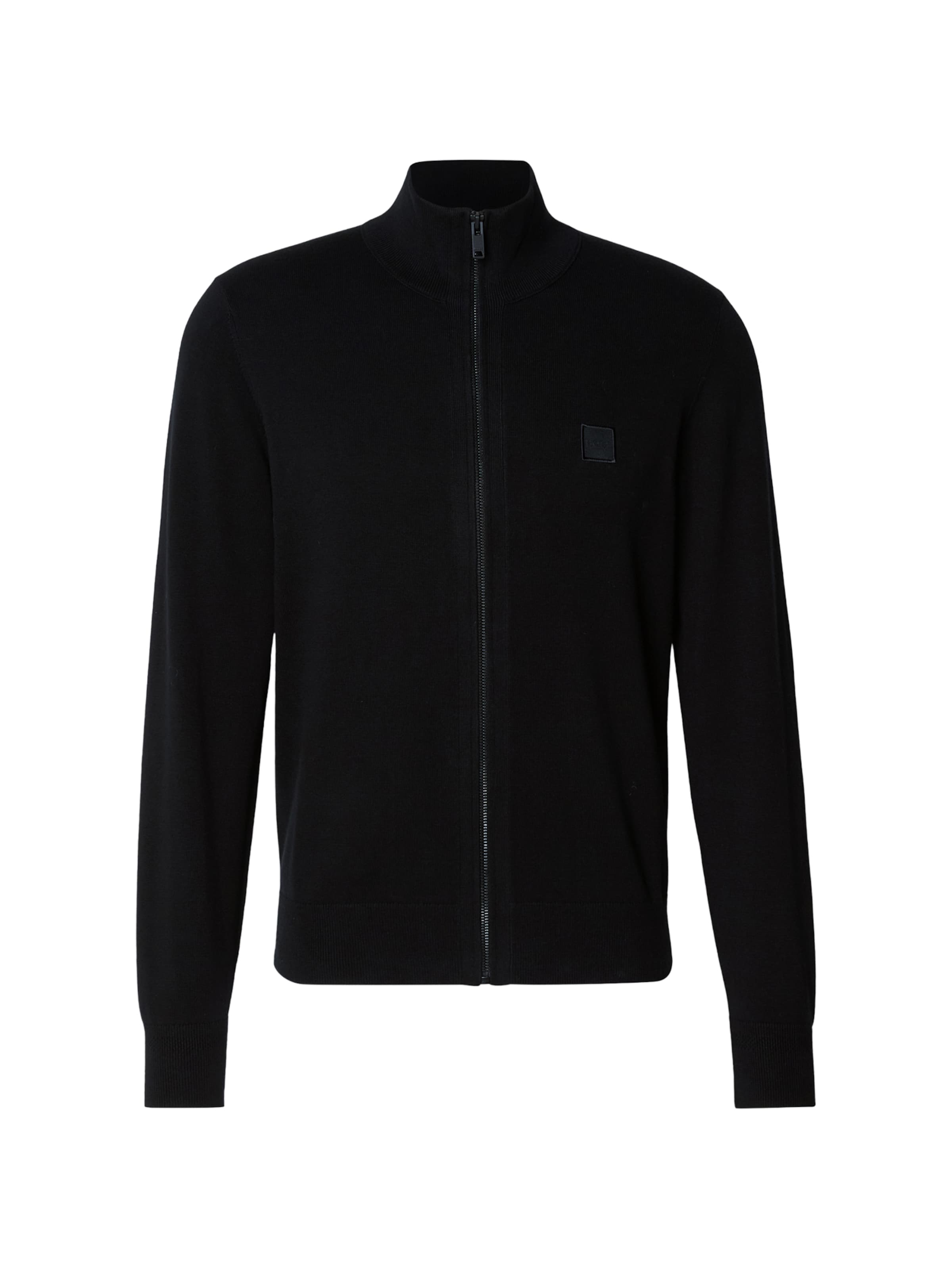 BOSS Knit cardigan 'Kano' in Black: front