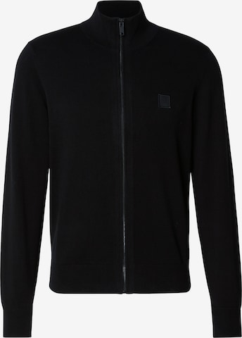 Vestes en maille 'Kano' BOSS en noir : devant