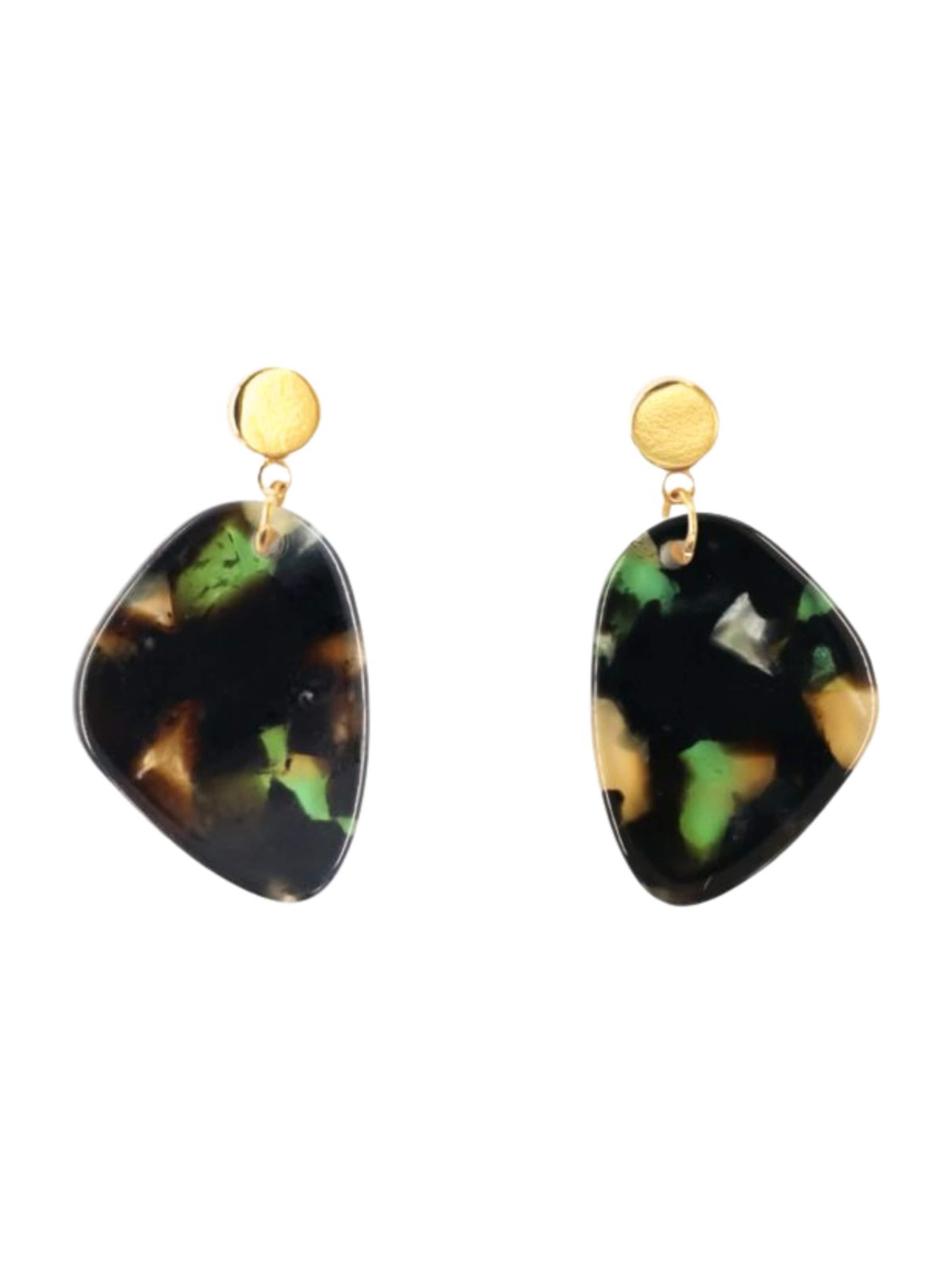 Fräulein Wunder Øreringe 'Amy' i grøn: forside