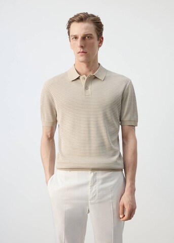 MANGO MAN Shirt 'Talaiar' in Beige: front