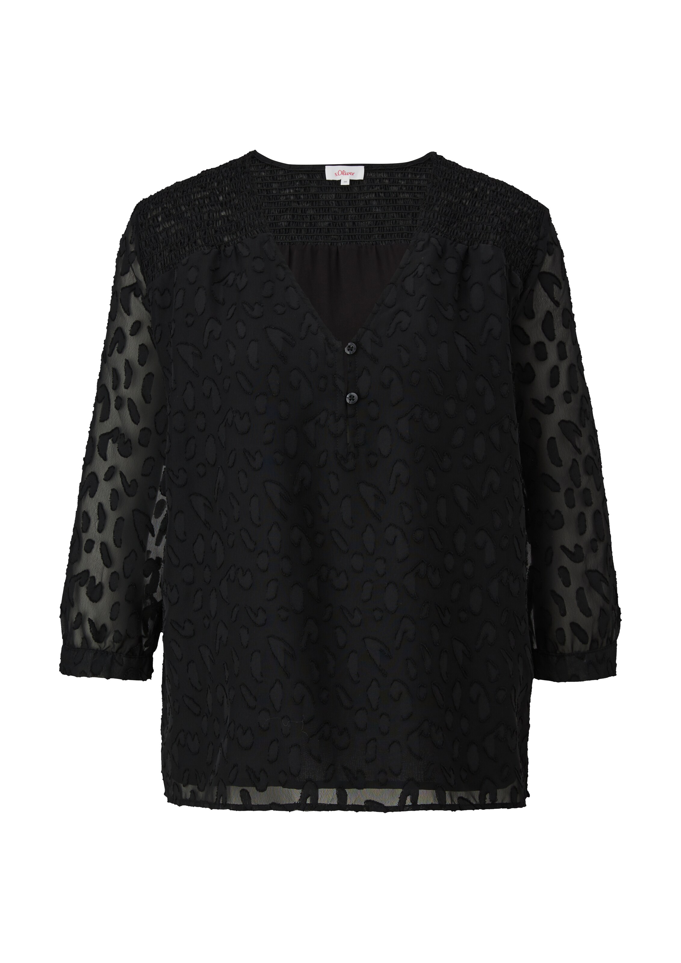 s.Oliver Bluse in Schwarz: Vorderseite