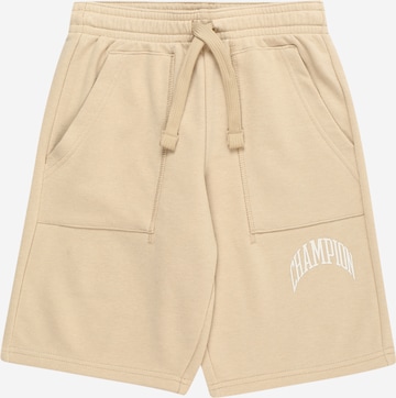 Regular Pantaloni de la Champion Authentic Athletic Apparel pe bej: față