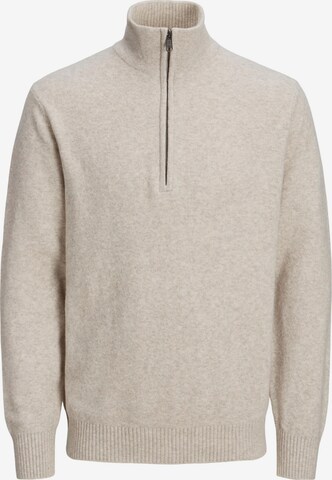 JACK & JONES Pullover 'WARREN' i beige: forside