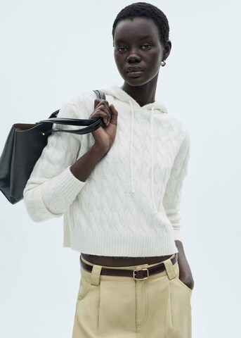 MANGO Pullover 'Seedscap' i beige: forside