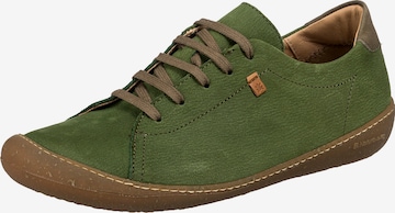 EL NATURALISTA Athletic Lace-Up Shoes ' Pawikan' in Green: front