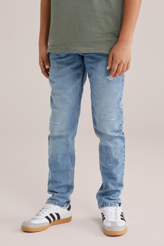 WE Fashion Regular Дънки в синьо: отпред