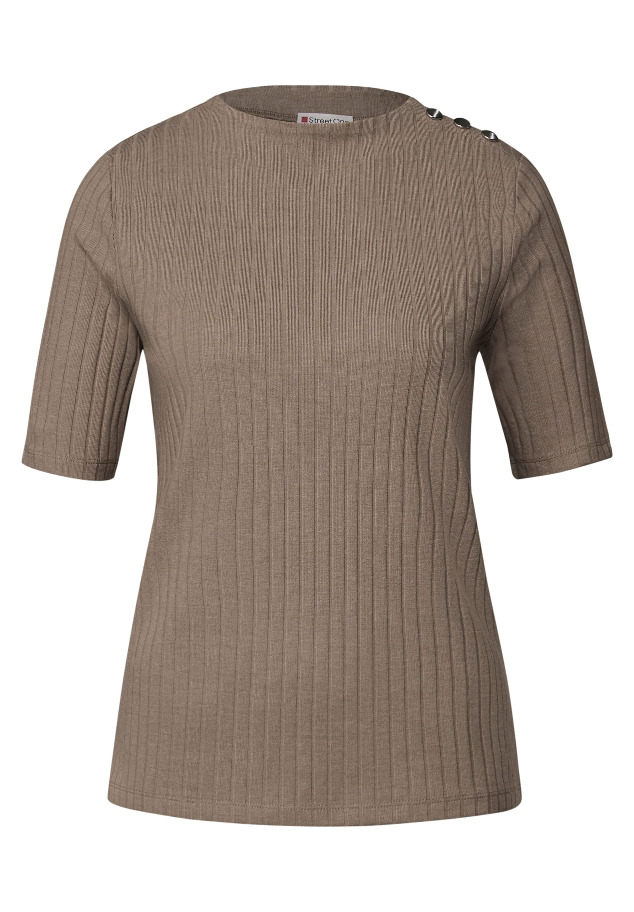 STREET ONE Shirt in Braun: Vorderseite