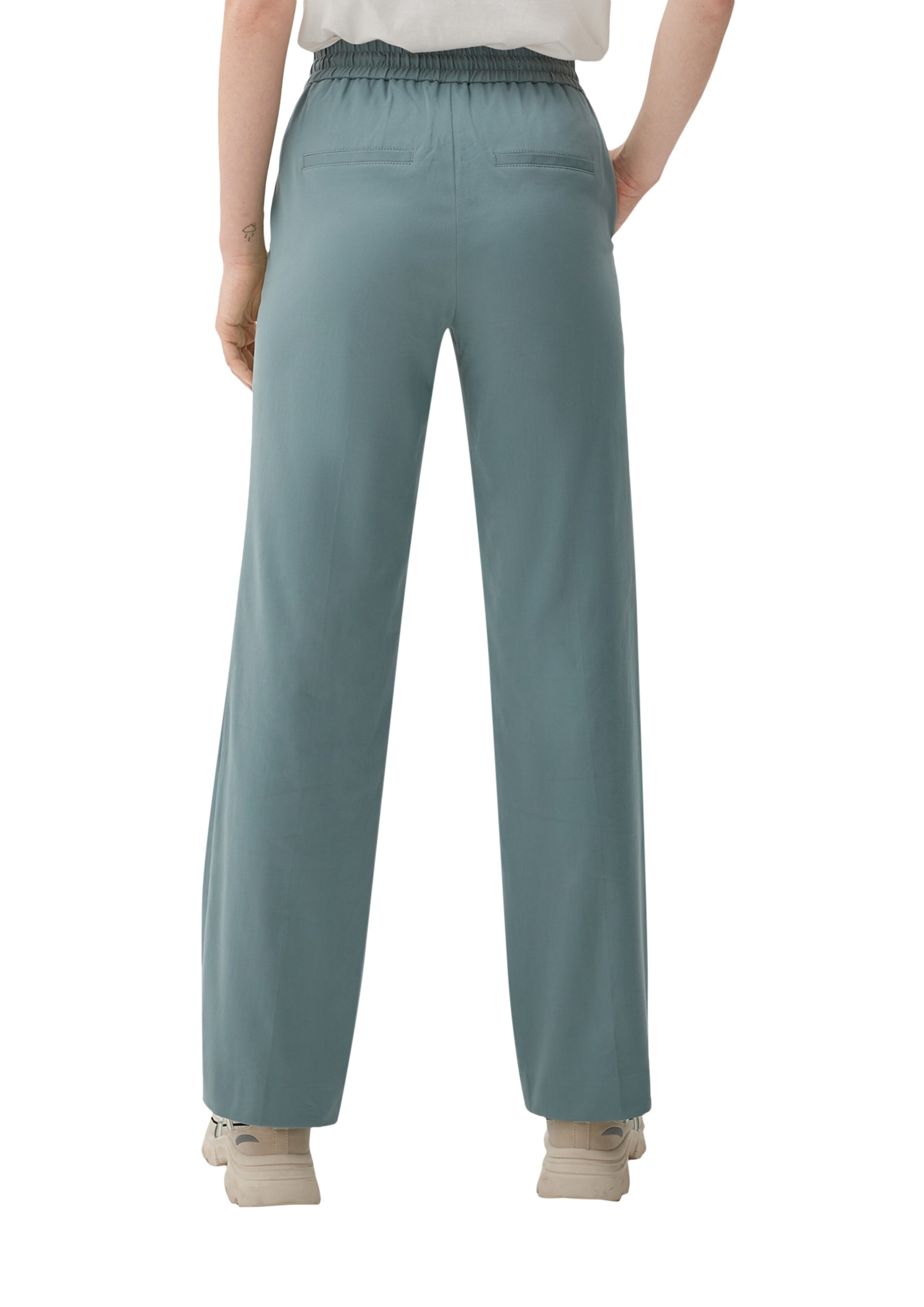 s.Oliver Свободный крой Штаны в Зеленый