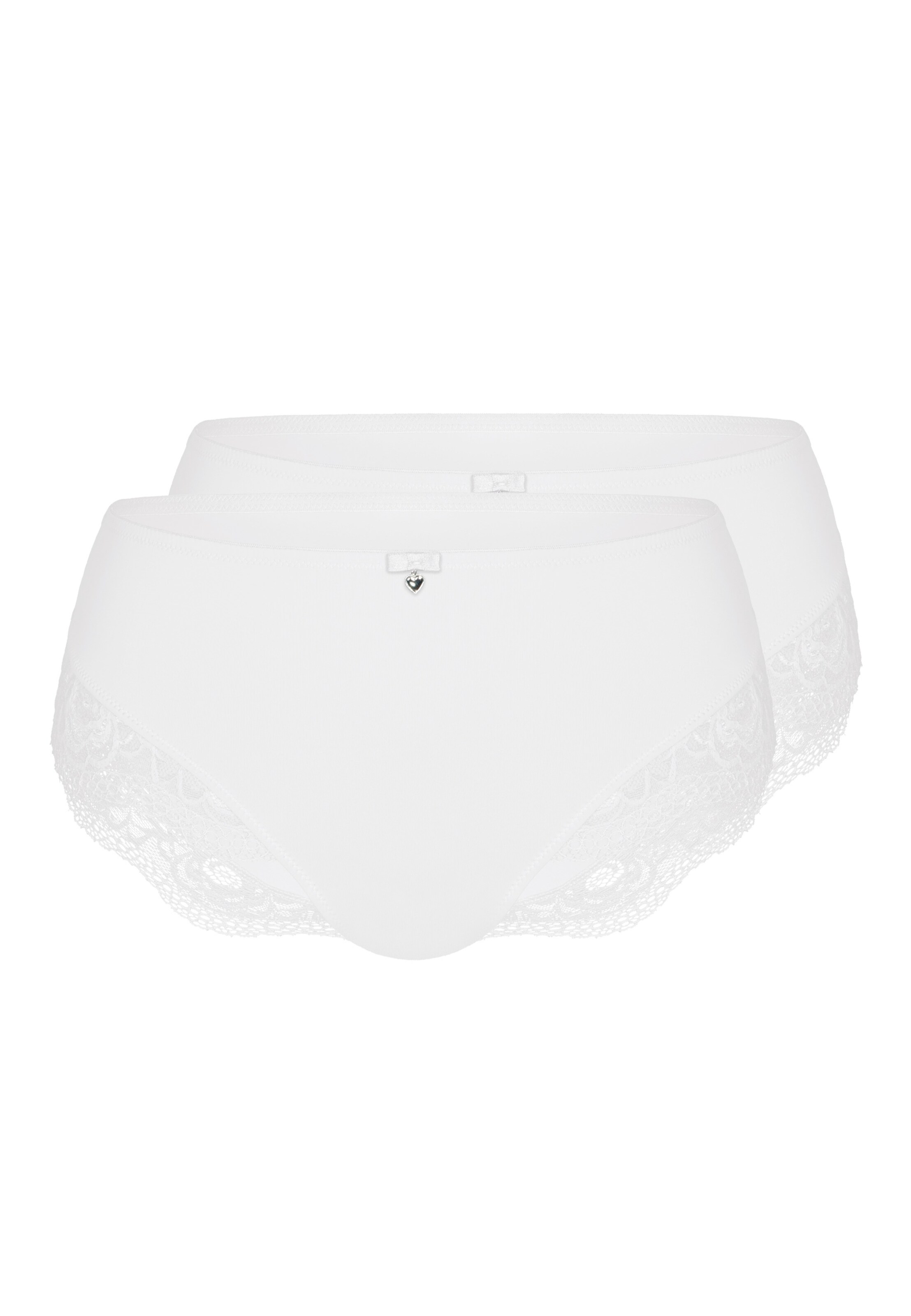 Culotte 'BEAUTIFUL ROSE' sassa en blanc : devant