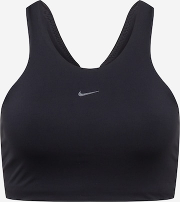 NIKE - Soutien Bustier Soutien de desporto em preto: frente