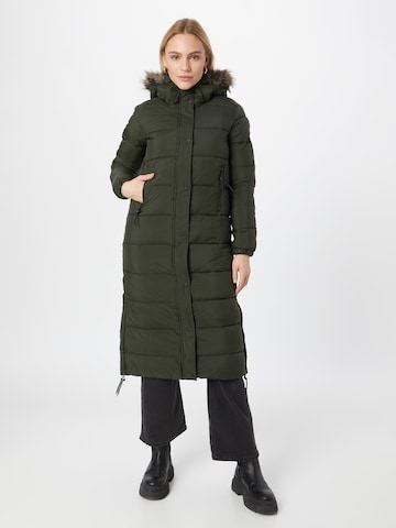 Superdry Zimný kabát - Zelená: predná strana
