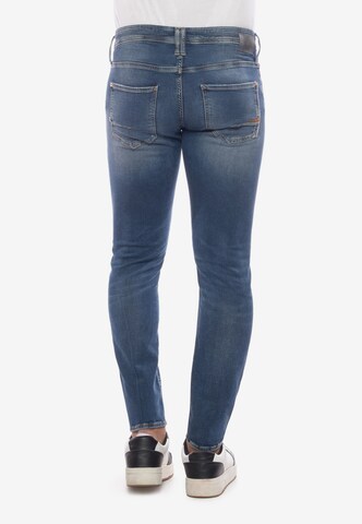 Le Temps Des Cerises Slimfit Jeans in Blauw