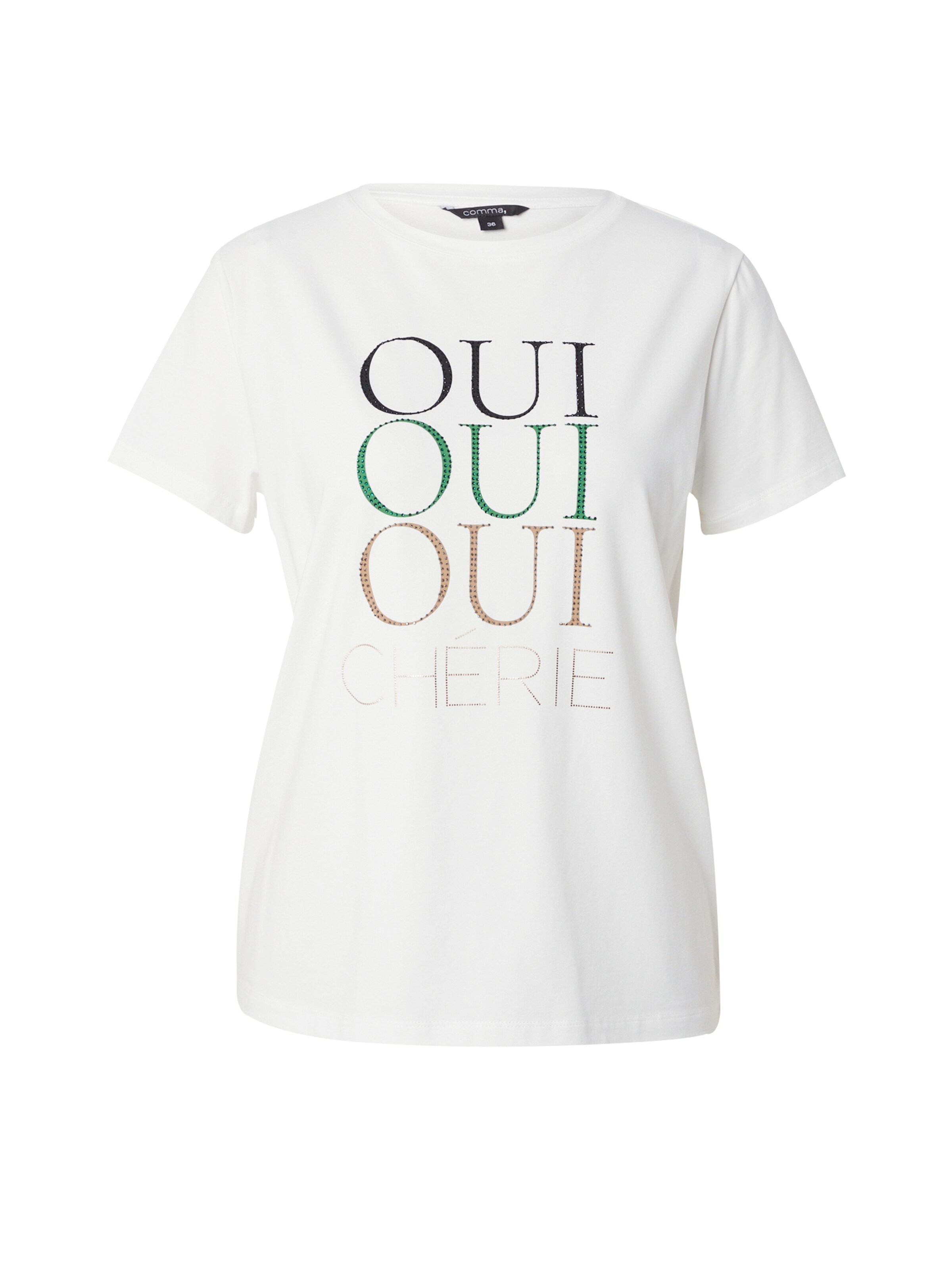 COMMA T-shirt i vit: framsida