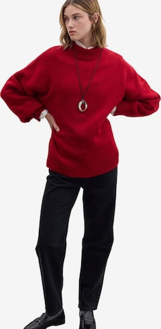 MANUKA Fleece jas in Rood: voorkant