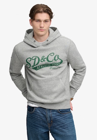 Superdry & Co Sweatshirt in Grijs: voorkant