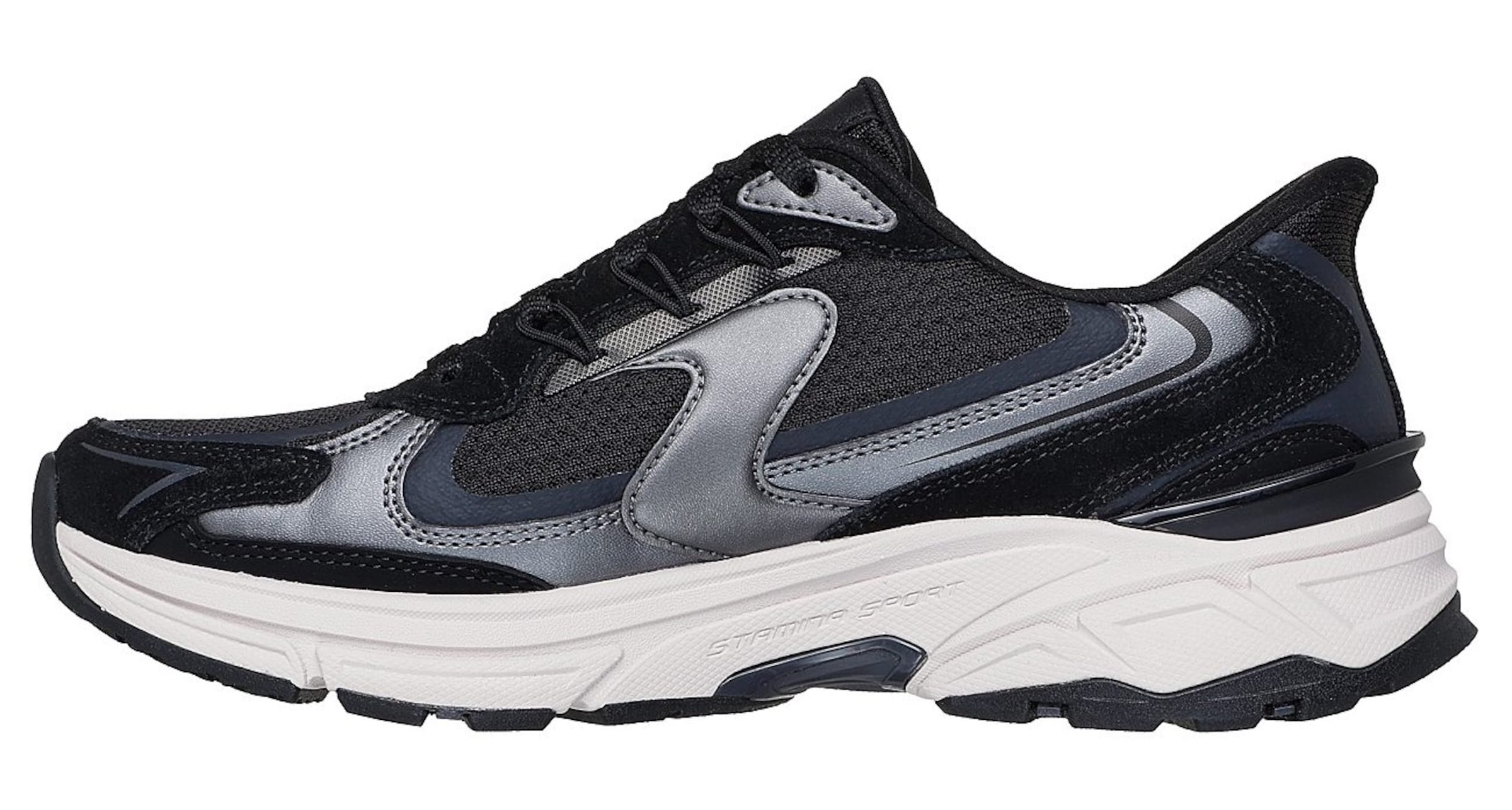 SKECHERS Sneakers laag in Zwart: voorkant