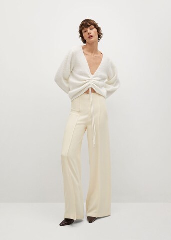 MANGO Wide Leg Hose 'Justo' in Beige