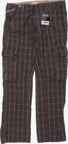 DIESEL Pants in S in Brown: front