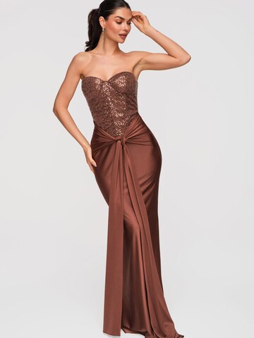 Ombre Abendkleid‌‌‌‌‌‌‌‌ in Braun