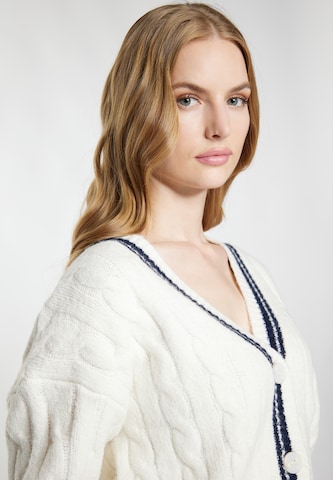 Cardigan DreiMaster Maritim en blanc