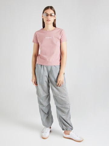 rožinė CONVERSE Marškinėliai 'Wordmark'