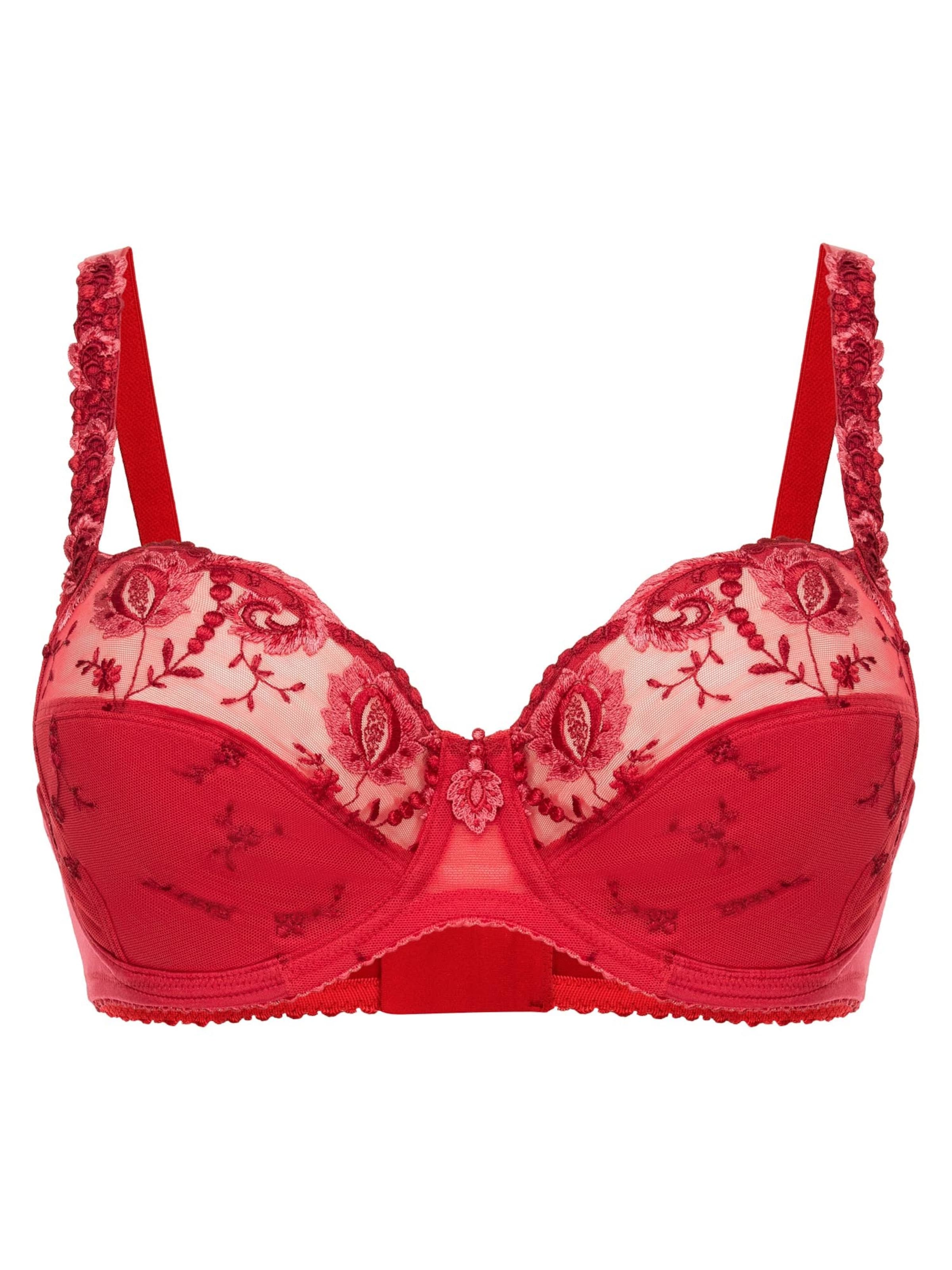 Conturelle Bra 'Provence' in Red: front
