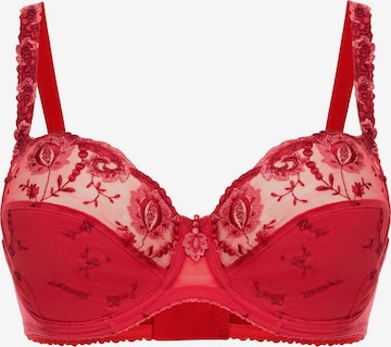 Conturelle Bra 'Provence' in Red: front