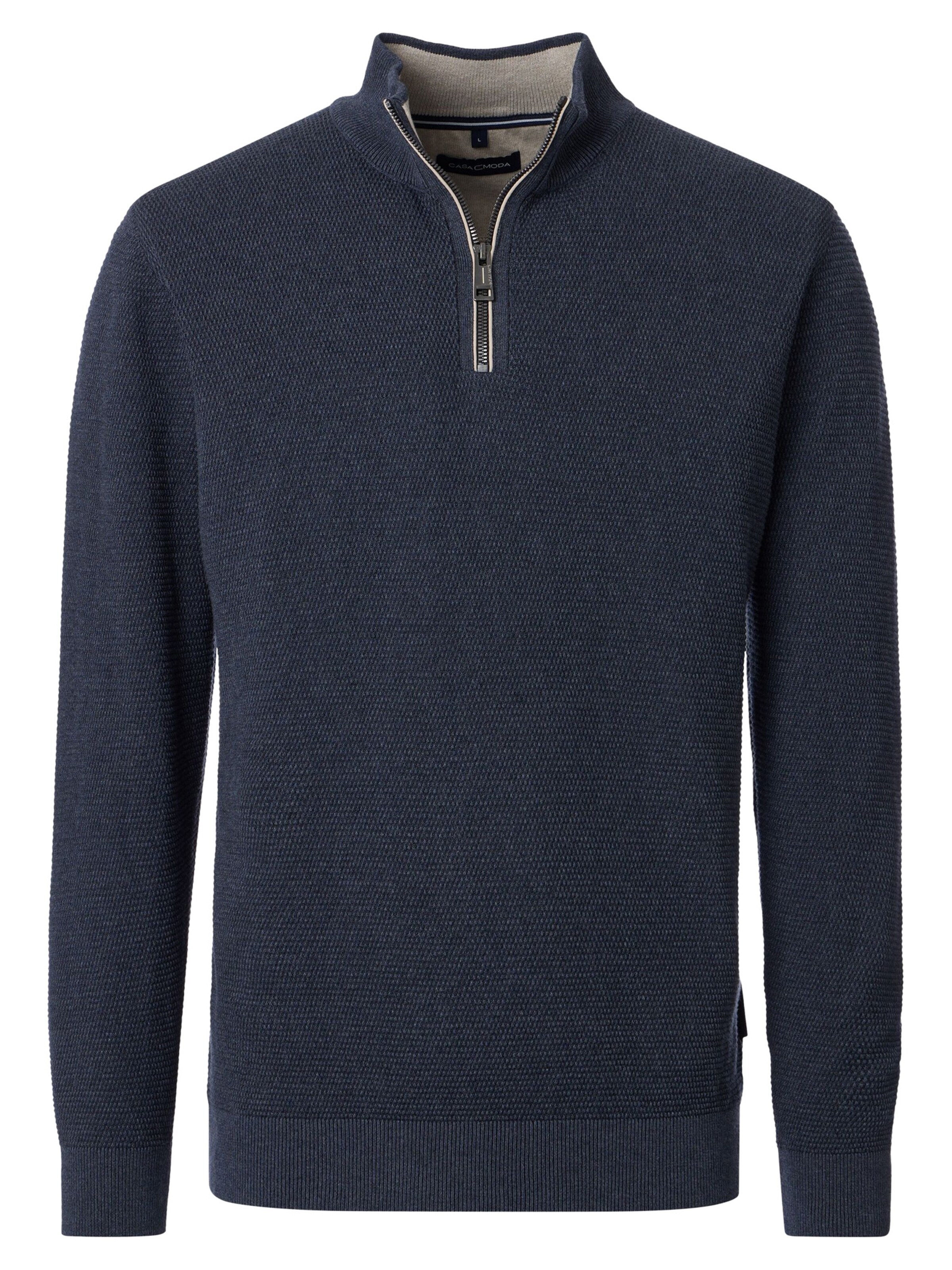 CASAMODA Sweater 'Basic' in Blue: front