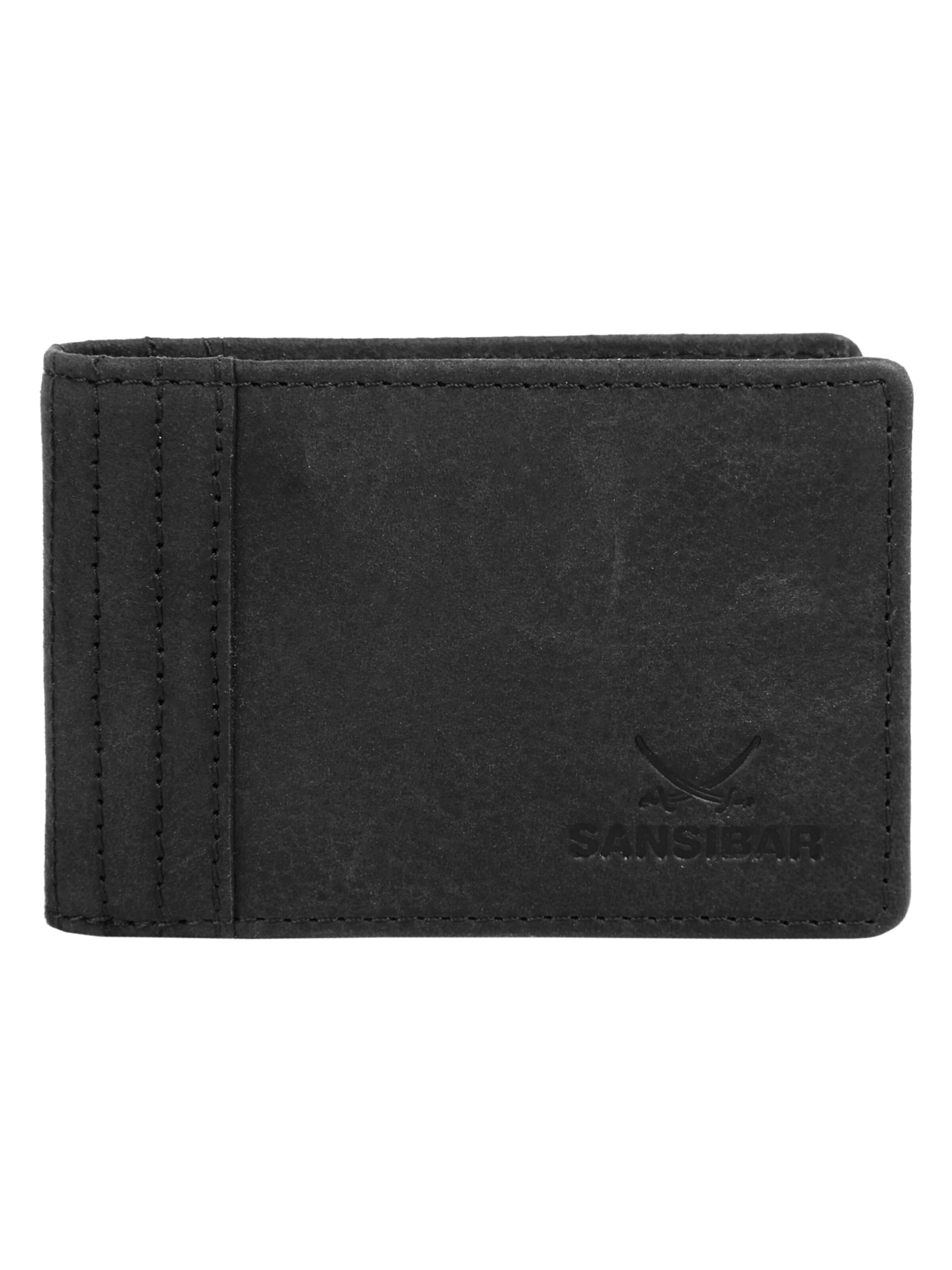 SANSIBAR Wallet in Black: front