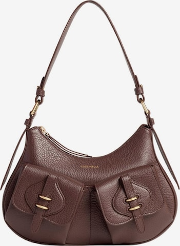 Borsa a spalla 'Mavery Pocket 1' di Coccinelle in lilla: frontale
