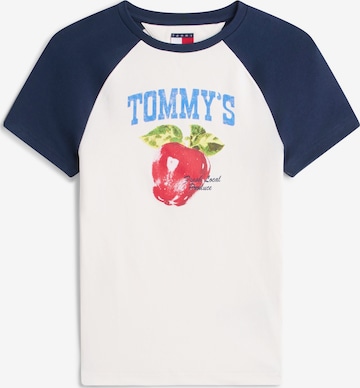 Tricou 'MARKET' de la Tommy Jeans pe alb: față