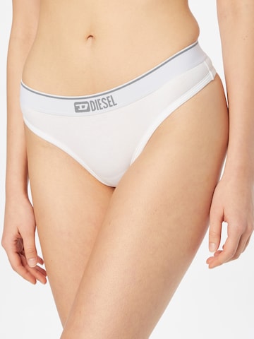 DIESEL Thong in White: front