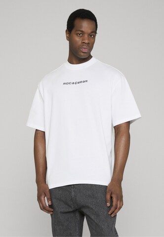 T-Shirt 'Matteo Racing' ROCAWEAR en blanc